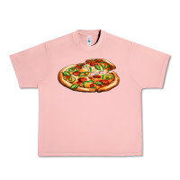 Salmon big pizza Urban Heavy Tee - AdoDesignShop