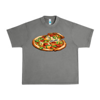 Tornado big pizza Urban Heavy Tee - AdoDesignShop