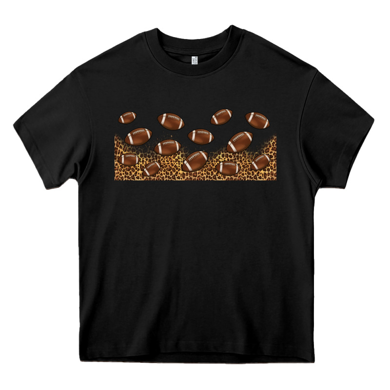 Leopard American Football Libbey Glass Heavy Core Tee by HRA Design Shop | Teevron