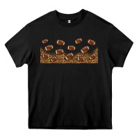 Black leopard american football libbey glass Heavy Core Tee - HRA Design Shop