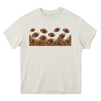Cream leopard american football libbey glass Heavy Core Tee - HRA Design Shop