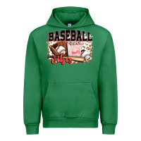 Emerald baseball vibes Urban Hoodie - FaDigitalArtStudio