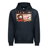 Navy baseball vibes Urban Hoodie - FaDigitalArtStudio