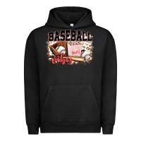 Pigment Black baseball vibes Urban Hoodie - FaDigitalArtStudio