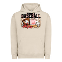 Pigment French Oak baseball vibes Urban Hoodie - FaDigitalArtStudio