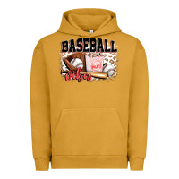 Pigment Peanut Butter baseball vibes Urban Hoodie - FaDigitalArtStudio