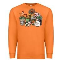 Carrot Farm animal coffee cups Premium Sweatshirt - HowdyJamesFarm