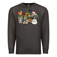 Smoke Farm animal coffee cups Premium Sweatshirt - HowdyJamesFarm