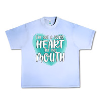 Grape Ice i have got a good heart but this mouth Urban Heavy Tee - MaliasSmallBusiness