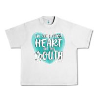 Lunar Rock i have got a good heart but this mouth Urban Heavy Tee - MaliasSmallBusiness