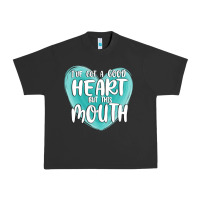 Pigment Black i have got a good heart but this mouth Urban Heavy Tee - MaliasSmallBusiness