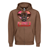 Chestnut mama's sweetheart highland calf Zipper Hoodie - RanaPortraitStore