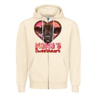 Sandshell mama's sweetheart highland calf Zipper Hoodie - RanaPortraitStore