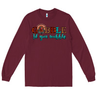 Burgundy gobble til you wobble Long Sleeve Tee - JahusDesignShop