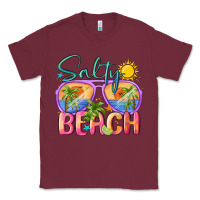 Burgundy salty beach Classic Tee - MaliasSmallBusiness
