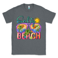 Charcoal Heather salty beach Classic Tee - MaliasSmallBusiness