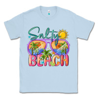 Dusty Blue salty beach Classic Tee - MaliasSmallBusiness
