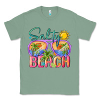 Sage salty beach Classic Tee - MaliasSmallBusiness