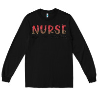 Black christmas nurse Long Sleeve Tee - MaliasSmallBusiness