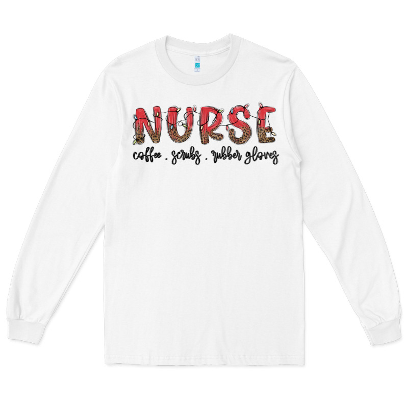 Christmas Nurse Long Sleeve Tee by MaliasSmallBusiness | Teevron