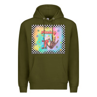 Army Green anxiety on tumbler Premium Hoodie - TumblerDesignByShophia