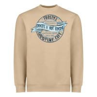Frostys Snowflake Cafe Heavyweight Sweatshirt | Teevron