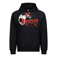 Black little sister biggest fan soccer Urban Hoodie - FaDigitalArtStudio
