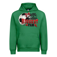 Emerald little sister biggest fan soccer Urban Hoodie - FaDigitalArtStudio