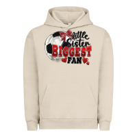 Pigment French Oak little sister biggest fan soccer Urban Hoodie - FaDigitalArtStudio