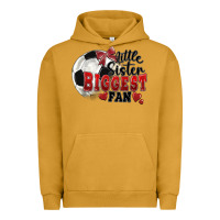 Pigment Peanut Butter little sister biggest fan soccer Urban Hoodie - FaDigitalArtStudio