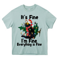Arona It's Fine I'am Fine Everything Is Fine Heavy Core Tee - FaDigitalArtStudio