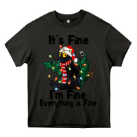 Asphalt It's Fine I'am Fine Everything Is Fine Heavy Core Tee - FaDigitalArtStudio