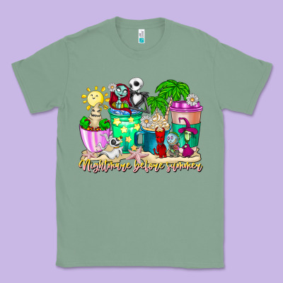 Nightmare Before Summer Coffee Cups Classic Tee Designed By Cowhidedigitalart