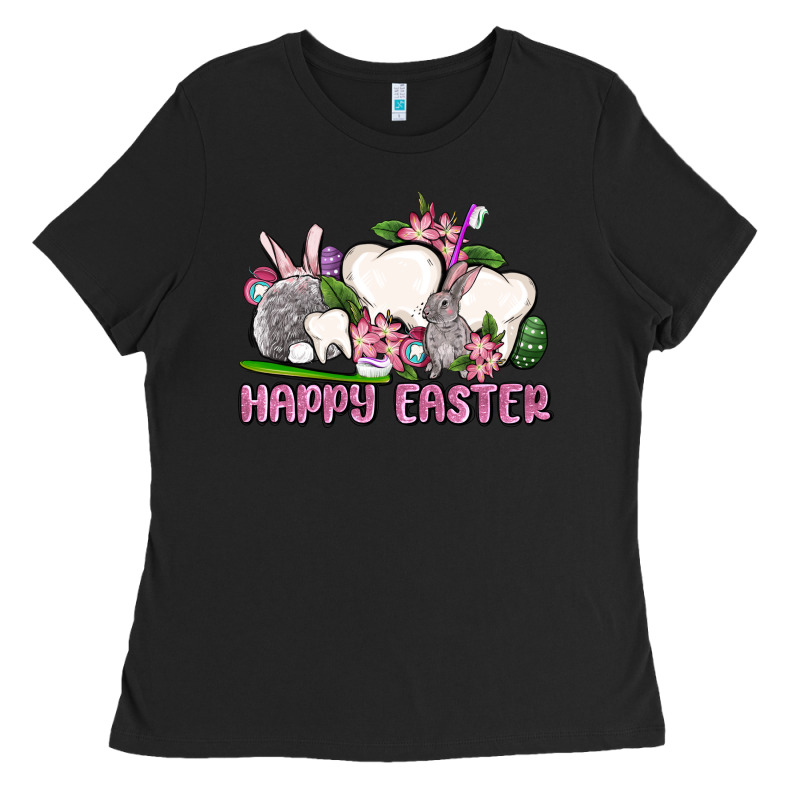 Happy Easter Teeth Ladies Tee by OliviaCreatesArt | Teevron