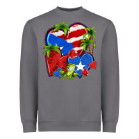 Storm puerto rico hearts Heavyweight Sweatshirt - NancyCooperArtShop