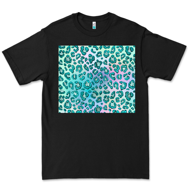 Turquoise Leopard Glitter Premium Tee by JahusDesignShop | Teevron