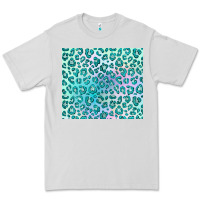 Dove Grey turquoise leopard glitter Premium Tee - JahusDesignShop