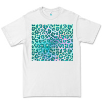 White turquoise leopard glitter Premium Tee - JahusDesignShop