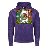 Cloud Purple mexican flag background with cactus and sunflower tumbler Vintage Hoodie - Jasminsmagicworld