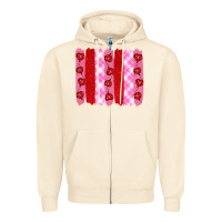 Sandshell valentine's day brushstrokes Zipper Hoodie - RanaPortraitStore
