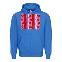 True Royal valentine's day brushstrokes Zipper Hoodie - RanaPortraitStore