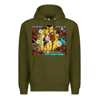 Army Green aztec tribal horse Premium Hoodie - TumblerDesignByShophia