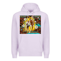 Lilac aztec tribal horse Premium Hoodie - TumblerDesignByShophia