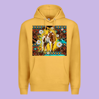 Aztec Tribal Horse Premium Hoodie Designed By Tumblerdesignbyshophia