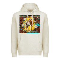 Oatmeal Heather aztec tribal horse Premium Hoodie - TumblerDesignByShophia