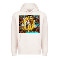 Pale Pink aztec tribal horse Premium Hoodie - TumblerDesignByShophia