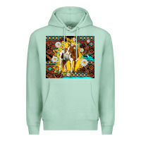 Seafoam aztec tribal horse Premium Hoodie - TumblerDesignByShophia