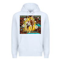 White aztec tribal horse Premium Hoodie - TumblerDesignByShophia