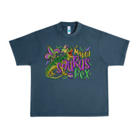 Midnight Navy mardi saurus rex mardi gras Urban Heavy Tee - MaliasSmallBusiness