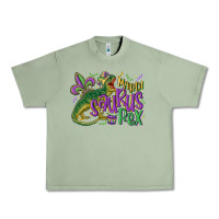 Oil Green mardi saurus rex mardi gras Urban Heavy Tee - MaliasSmallBusiness